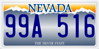 NV license plate 99A516