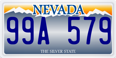NV license plate 99A579
