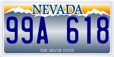 NV license plate 99A618