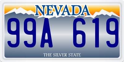 NV license plate 99A619