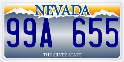 NV license plate 99A655