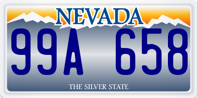 NV license plate 99A658