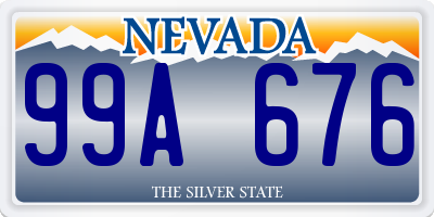 NV license plate 99A676