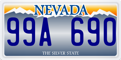 NV license plate 99A690