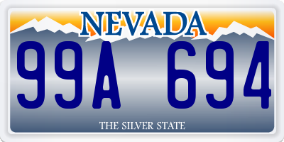 NV license plate 99A694