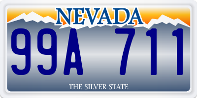 NV license plate 99A711