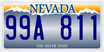 NV license plate 99A811