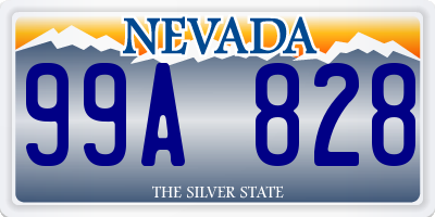 NV license plate 99A828