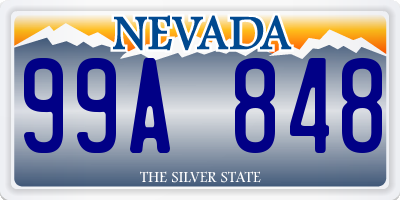 NV license plate 99A848