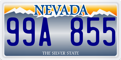 NV license plate 99A855