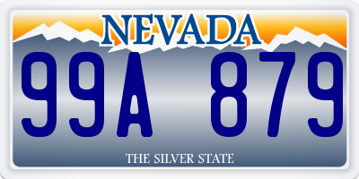 NV license plate 99A879