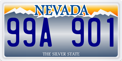 NV license plate 99A901