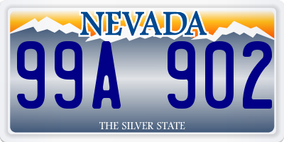 NV license plate 99A902