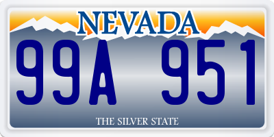 NV license plate 99A951