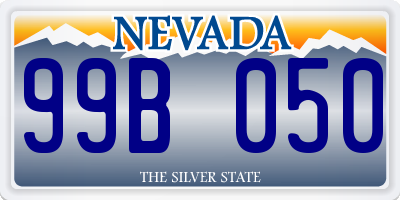 NV license plate 99B050