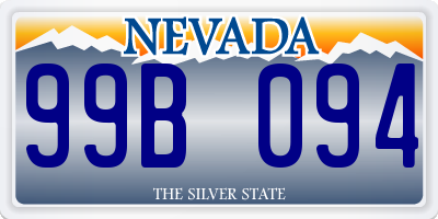 NV license plate 99B094
