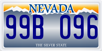 NV license plate 99B096