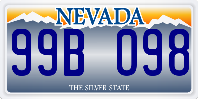 NV license plate 99B098