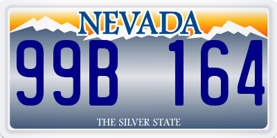 NV license plate 99B164