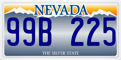 NV license plate 99B225