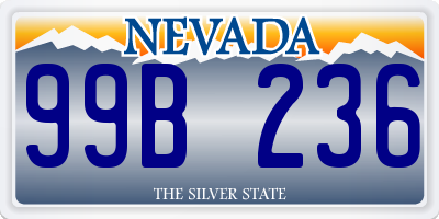 NV license plate 99B236