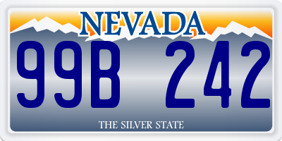 NV license plate 99B242
