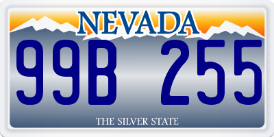 NV license plate 99B255