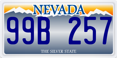 NV license plate 99B257