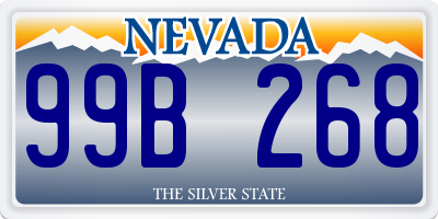 NV license plate 99B268