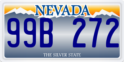 NV license plate 99B272