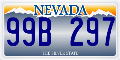 NV license plate 99B297
