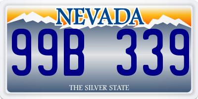NV license plate 99B339
