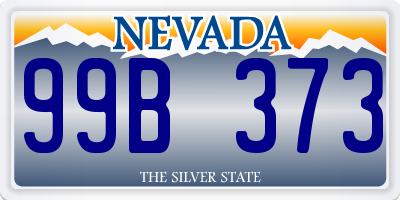 NV license plate 99B373