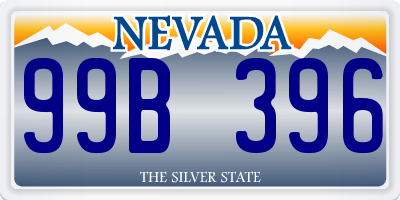 NV license plate 99B396