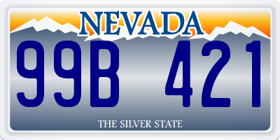 NV license plate 99B421