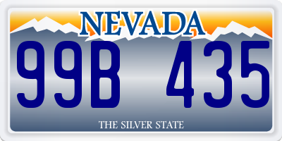 NV license plate 99B435
