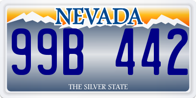 NV license plate 99B442