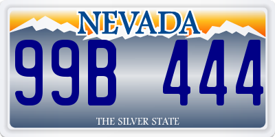 NV license plate 99B444
