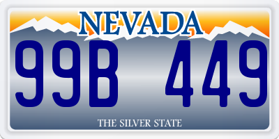 NV license plate 99B449