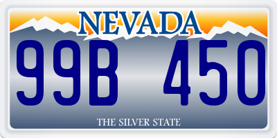 NV license plate 99B450