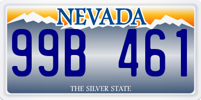 NV license plate 99B461