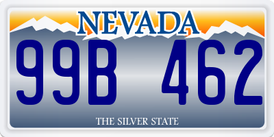 NV license plate 99B462