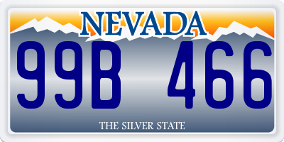 NV license plate 99B466