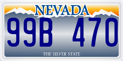 NV license plate 99B470