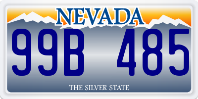 NV license plate 99B485