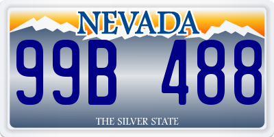 NV license plate 99B488