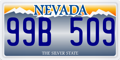 NV license plate 99B509