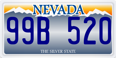 NV license plate 99B520