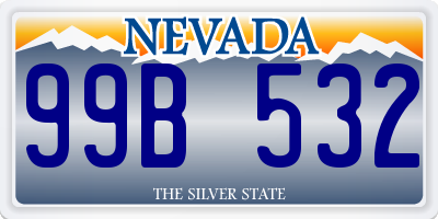 NV license plate 99B532