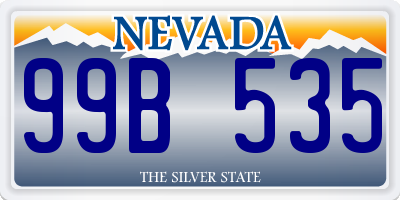 NV license plate 99B535